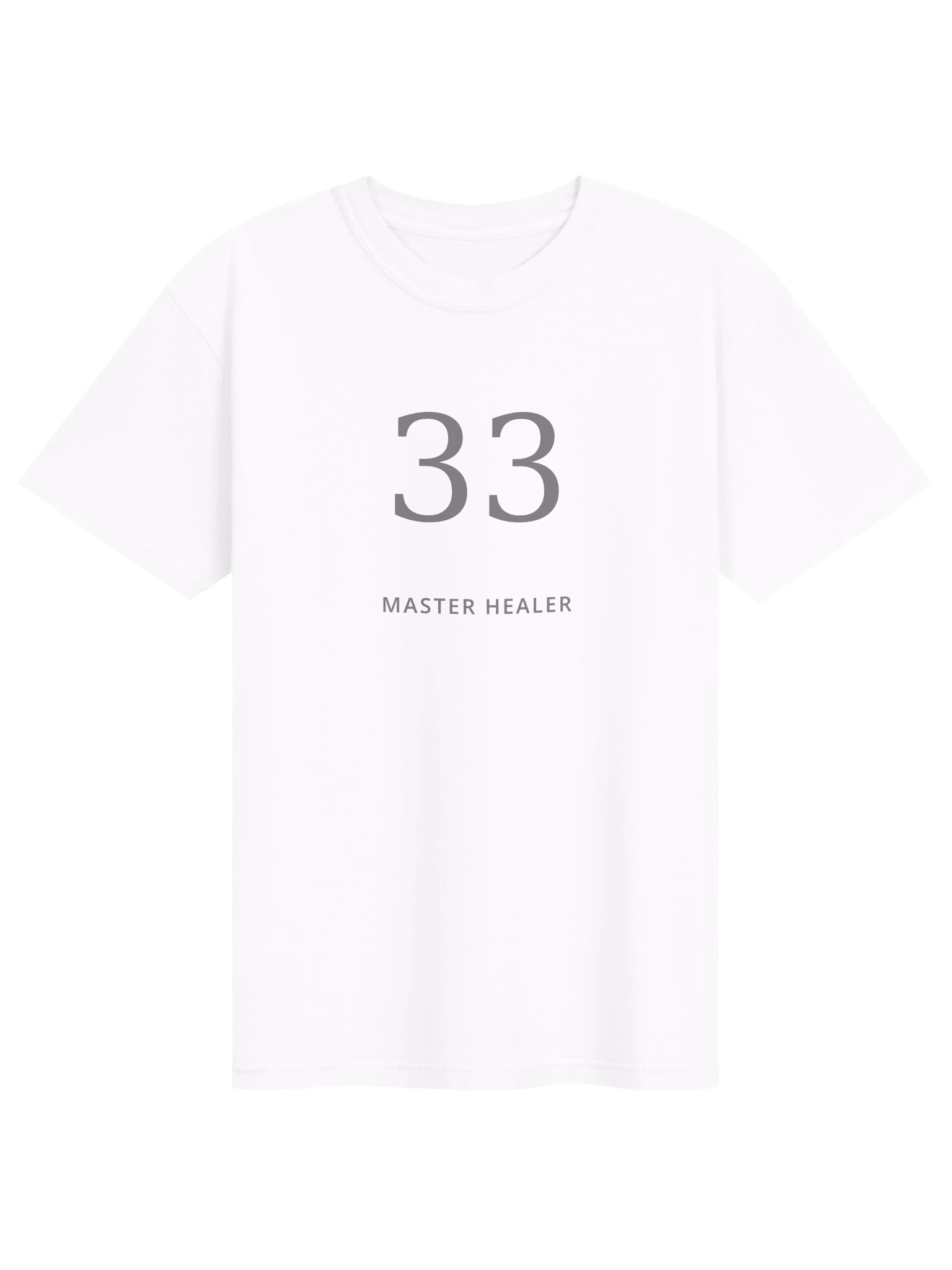 33 — MASTER HEALER T-shirt product mockup