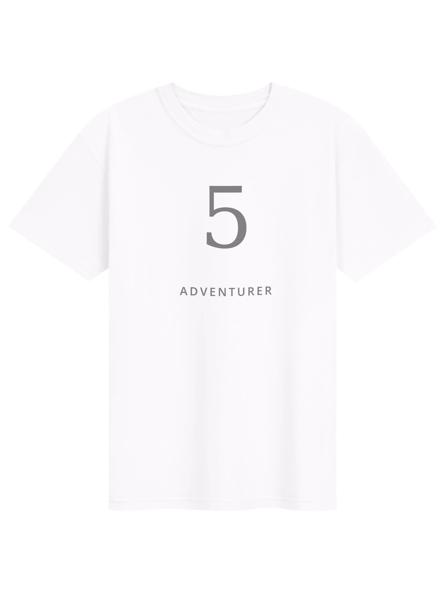 5 — ADVENTURER T-shirt product mockup
